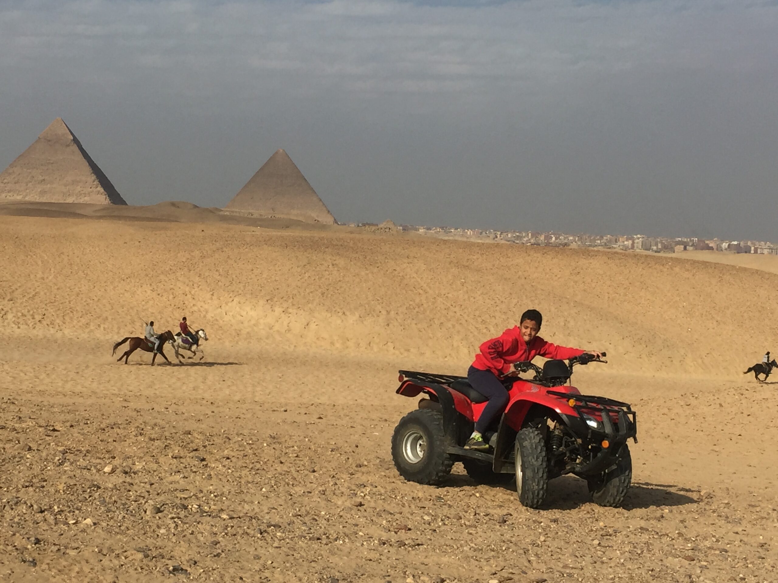 Full Day tour to Giza Pyramids, Sphinx and Quad Bike ride (ATV)
