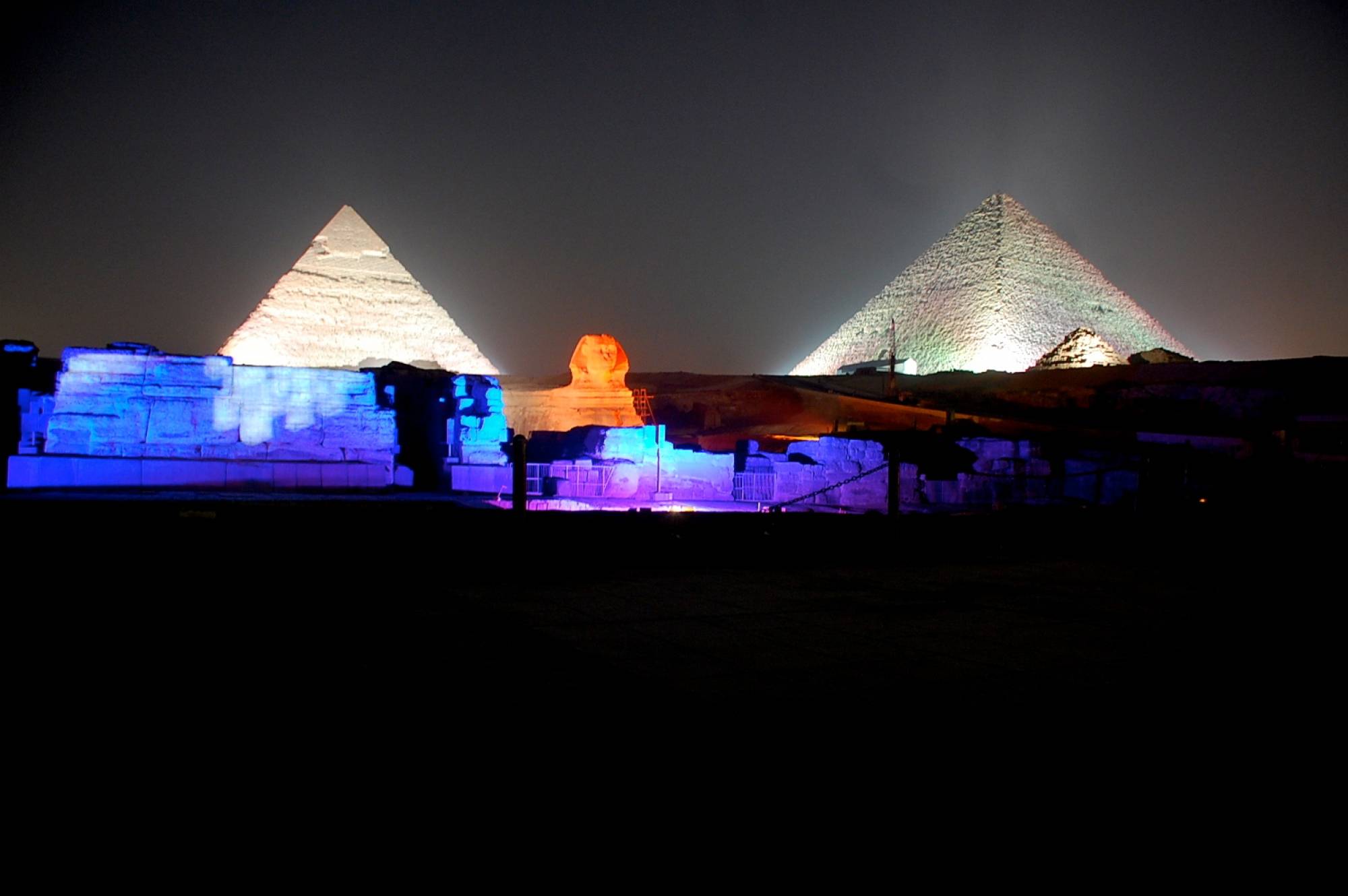 Sound and light show at Giza Pyramids