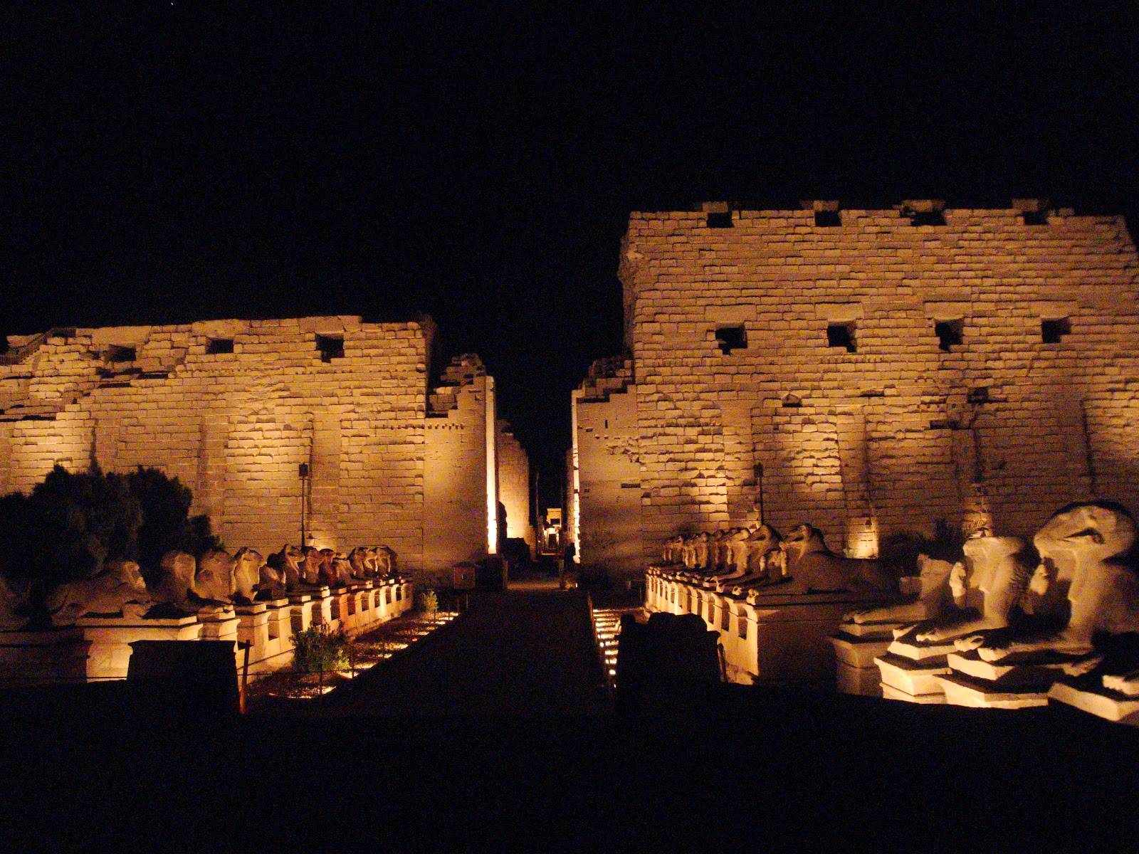 Sound and light show at Karnak Temples