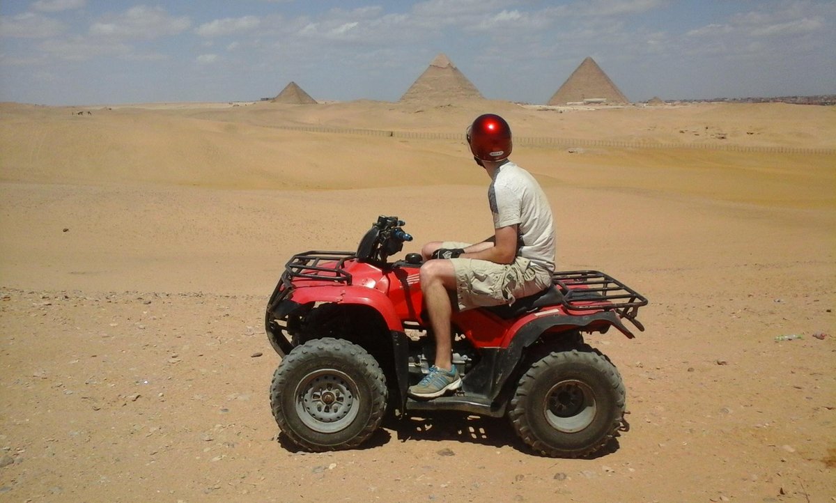 Full Day tour to Giza Pyramids, Sphinx and Quad Bike ride (ATV)
